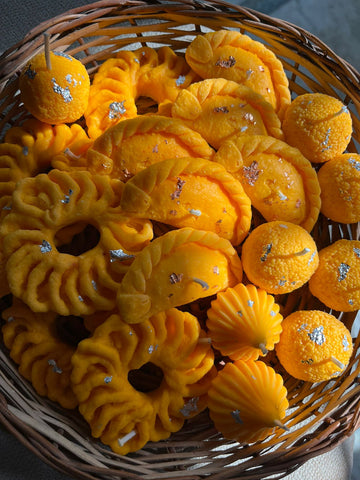 Assorted Mithai Candles - Pack of 12